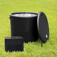 Baignoire de récupération gonflable et pliable pour bain froid, usage domestique intérieur, avec valves anti-fuite, pour les passionnés de sport