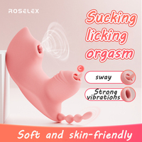 Hot populaire 3 en 1 Clitoris sucer la langue léchant vibrateur Clitoris ventouse mamelon ventouse jouets sexuels pour femme Clitoris Stimulation