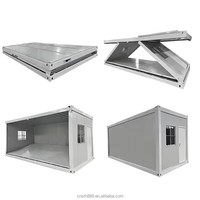 Maison conteneur pliable préfabriquée en kit de type Z, moderne, pour atelier, dortoir, bureau, hôtel, extérieur, avec panneaux sandwich, vente en gros