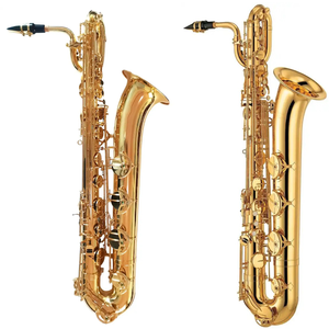 Saxophone Baryton en Laiton Eb de Qualité Professionnelle, Vente Chaude en Usine, Finition Laquée Or, Haute Qualité, Étanche - Product Image 2