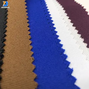 Jinda Cotton Polyester Tc Dacron Work Wear Drill Grey Plain Dye Twill Fabric For Workwear Uniform