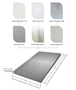 304 304L 316 316L Tear Drop Damier Plaque de sol diamantée en acier inoxydable Feuilles à carreaux antidérapantes en acier inoxydable - Product Image 6