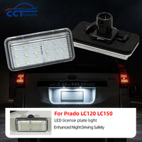 2 pièces, éclairage de plaque d'immatriculation LED sans erreur pour Toyota Land Cruiser 120 Land Cruiser 200 Prado 200 pour Lexus LX470 GX470