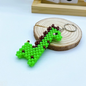 Cute Animal <b>Keyrings</b> Promotion Gifts School Bag Charm DIY 4mm Colored Acrylic Beads Cartoon Giraffe Keychain for Kids Souvenir - Product Image 6