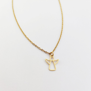 Non Tarnish Necklace Dainty JewelryStainless Steel Jewelry <strong>Guardian</strong> <strong>Angel</strong> Pendant Cute <strong>Gift</strong> for Kids - Product Image 2