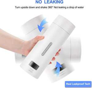 Vesub vente en gros tasse de voyage électrique 500ml Thermos tasse à café en silicone étanche bouteille d'eau isolée sous vide chauffage électrique - Product Image 5