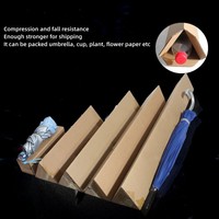 Boîte triangulaire en carton ondulé pour canne à pêche, boîte d'expédition pour plantes longues pour papier fleur
