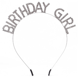 Serre-tête en alliage multi-styles, élégant et tendance, avec lettres en diamant électroplaqué, pour mariages et soirées, pour femmes - Product Image 4