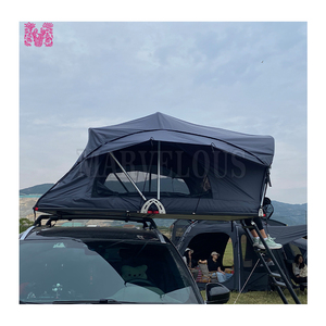 Soft Shell Car Rooftop Tent 1-2 personas Car Rooftop Tent <span class=keywords><strong>con</strong></span> 2 ventanas Tiendas de campaña Camping al aire libre - Product Image 4