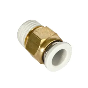 STNC Hot Sales YPC Series Grey White Male Straight Push In One Touch Quick Connector Fitting For Pneumatic Parts