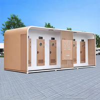 Toilettes portables en tôle galvanisée, écologiques, faciles à installer, durables pour les lieux publics et les attractions touristiques