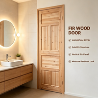 Heritage Style Solid Fir Timber Interior Door Whole Solid Wood Door for Traditional Courtyard