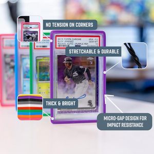 Bumper Guard for PSA Graded <b>Cards</b> ONLY Stackable Protector <b>Card</b> Case Prevents Scratches Chips Cracks Easy Install TPU Material - Product Image 4