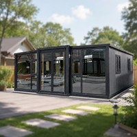 Maison préfabriquée à installation rapide avec aménagement de pièces flexible, structure en acier isolée, maison modulaire pour projets ADU en arrière-cour