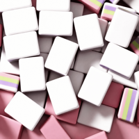 Set Mahjong Portabel Modern Amerika 3 Lapis Warna Hijau 160 Buah Ubin Akrilik Mewah Berukir Khusus