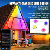 Luz de Punto LED RGBIC para Exteriores Impermeable IP65 de PVC con Ritmo Musical para Nochebuena e Iluminación de Paisajes, Luces de Navidad RGB Permanentes