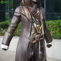 Grande sculpture de Jack Sparrow des Pirates des Caraïbes, design personnalisé, taille réelle, décoration moderne pour la maison et l'extérieur, artisanat en résine de haute qualité
