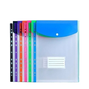 Porte-documents accordéon transparent A4, 11 trous, pochettes perforées en PP, classeurs extensibles à bouton-pression, feuilles mobiles - Product Image 1