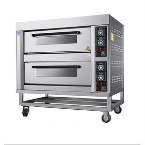 Forno Elettrico a 2 Piani 4 Teglie per Panetteria Commerciale Pane Pizza Crostatine Croissant Biscotti con Controllo Digitale Facile da Usare - Product Image 1