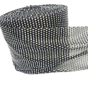 S229 hotsale đàn hồi căng tinh thể lưới vải Rhinestone <span class=keywords><strong>TRIM</strong></span> cho Diy Diamante Rhinestone lưới cuộn cho phụ kiện may mặc - Product Image 4