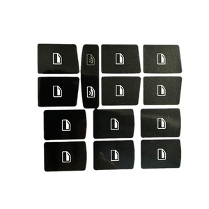 Autocollants de réparation pour boutons de fenêtre Audi A6 A6L Q7, adhésifs en PVC noir, rectangulaires, sécurité - Product Image 4