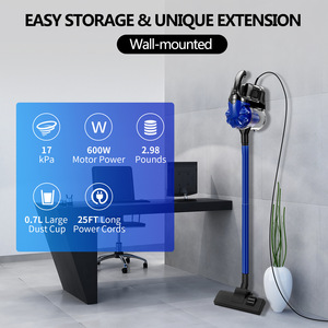 <b>Portable</b> Handheld <b>Vacuum</b> Cleaner Royal Blue 0.5L Dust Bin Strong Suction For Home Use - Product Image 5