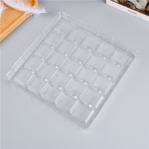 กล่องบรรจุภัณฑ์พลาสติกแบบกำหนดเอง ถาดพลาสติกด้านในขนาด 10x10 ซม. แบบใส แบ่งช่องสำหรับเก็บขนมไหว้พระจันทร์ - Product Image 3