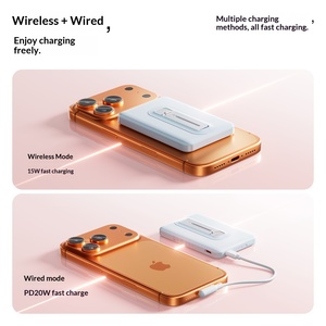 Banque d'alimentation portable ultra-fine de 2 cm, 20 W, charge magnétique sans fil rapide, 10000 mAh - Product Image 2