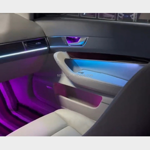 Kit d'éclairage d'ambiance Symphony pour <span class=keywords><strong>Audi</strong></span> A6 C6 2009-2010, version améliorée, 64 couleurs, accessoires d'éclairage d'ambiance intérieur - Product Image 1