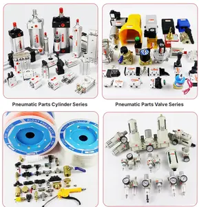 Série DNC Alliage d'aluminium Ppv Iso6431 Type Dnc Vérin pneumatique pneumatique télescopique standard à double effet