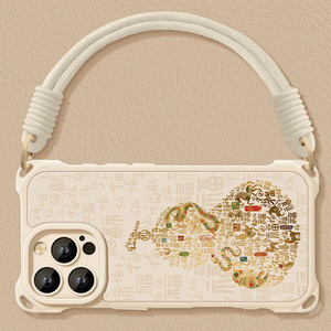 <span class=keywords><strong>Funda</strong></span> Lotus Shell para <span class=keywords><strong>iPhone</strong></span> 17 16 Pro Max, correa de silicona para <span class=keywords><strong>iPhone</strong></span> 14, <span class=keywords><strong>cuerda</strong></span> colgante de 4 esquinas, estilo chino <span class=keywords><strong>13</strong></span> 12 - Product Image 2