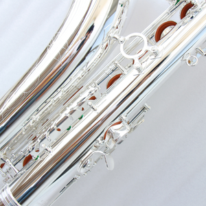 Saxofón Tenor de Alta Gama en Si Bemol Plateado, Saxofón Tenor Profesional - Product Image 4