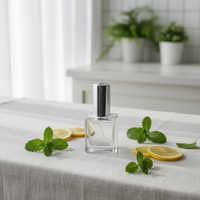 Flacon de parfum cylindrique en verre coloré, 10 ml, design simple et créatif, emballage cosmétique vide avec bouchon à vis, sérigraphié