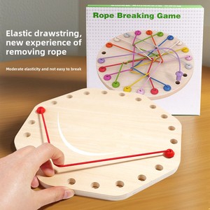 Éducation précoce des enfants jeu de bureau corde jeu de rupture Puzzle en bois Parent-enfant logique formation jouets pour unisexe - Product Image 5