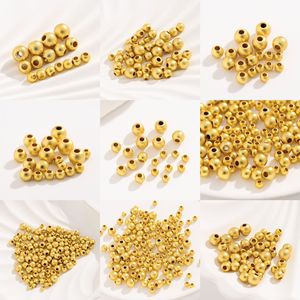 Cuentas redondas sueltas de 6 mm, chapadas en oro de Nantong, para la fabricación de joyería DIY, pulseras, collares y accesorios. - Product Image 2