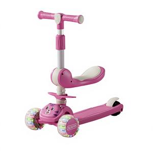 Trottinette à Roues LED Multicolores pour Enfants, en Matière PU, à Trois Roues, Jouet d'Extérieur, Convient aux Enfants de 3 à 12 Ans - Product Image 1