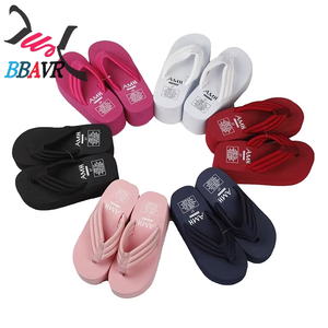 2026 New Ultra-High Thick-Soled Flip-Flops Women Height-Increasing Beach Thong Sandals Petite Wedge Heel <b>Slippers</b> - Product Image 5