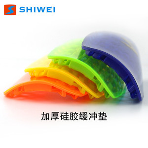 Protège-tibias de football Shiwei en plastique TPR pour adultes et enfants, équipement de protection sportive, taille SL - Product Image 3