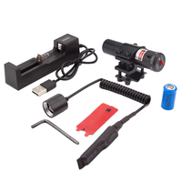 Visée laser en aluminium Red Dot avec batterie rechargeable haute puissance et haute qualité et chargeur USB