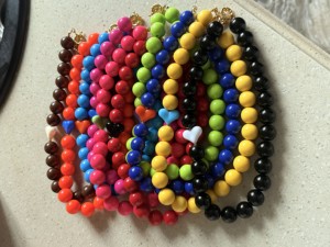 Nuova Collana Estiva Boho 2026 con Perline Acriliche Colorate, Ciondolo a Cuore Grosso e Perline Bubblegum, Gioielli Artigianali per Vacanze - Product Image 3