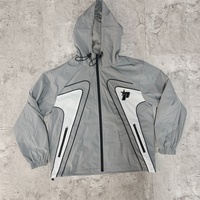 Vente en gros de vêtements vierges personnalisés en nylon fin rétro vintage Anorak pull à capuche veste coupe-vent pour hommes