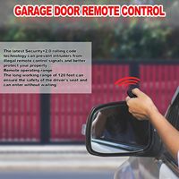 Control Remoto para Puerta de Garaje de 300MHz con un Solo Botón, 10 Interruptores DIP, Transmisor para Abrir Portones, Compatible con el Control Remoto Multicode 3089