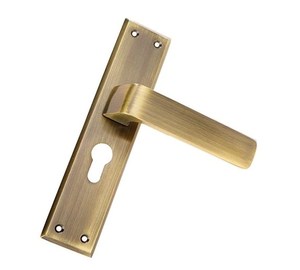 Venta al por mayor de fábrica, cerradura de puerta de mortaja de aleación de aluminio, llave de desbloqueo, manija de palanca de puerta en placa con respaldo de 50mm - Product Image 6