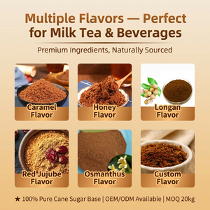 Premium Yunnan <strong>Raw</strong> Brown <strong>Sugar</strong> Powder <strong>Bulk</strong> Wholesale 18% Brix <strong>Sugar</strong> Cane Origin Milk Tea ISO Certified OEM 1kg 18-Month Shelf - Product Image 5