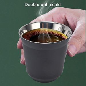 Tasses à café et thé en acier inoxydable peintes pour l'extérieur, 80ml, 160ml, 240ml, 360ml, pour expresso et camping - Product Image 2