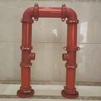Tuyau d'incendie ASTM A795 ERW SCH40 1/2" 2" 4" 6" 8" galvanisé à extrémité rainurée UL FM