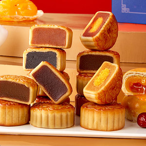 Yixinfoods ขนมบิสกิตชิโนอิส,ขนมไหว้พระจันทร์แบบทุเรียนไต้หวันขนมหวานอาหารจีนตะวันออก - Product Image 2