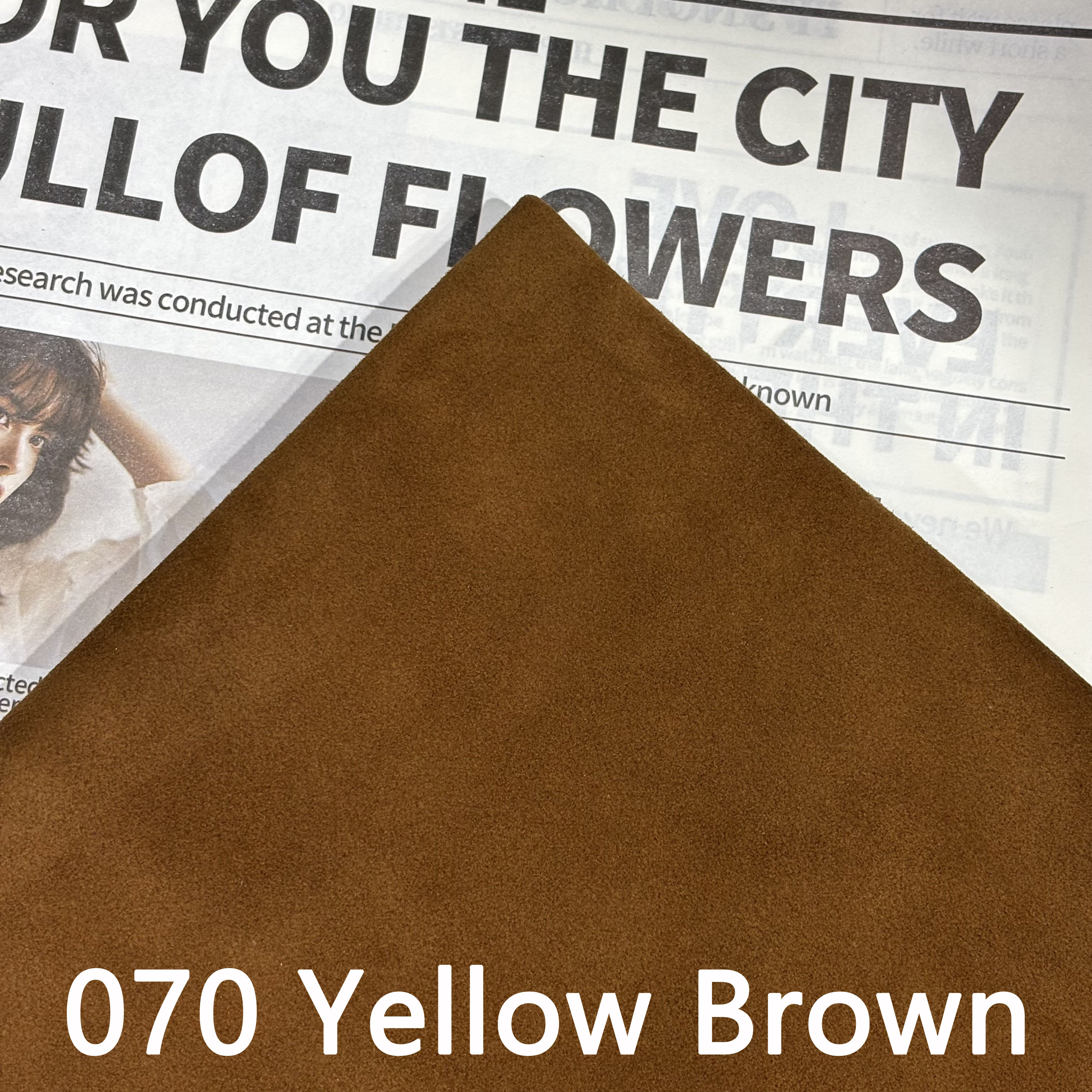 070 Yellow Brown Suede