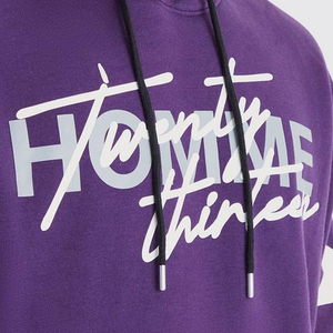 Conjunto de Sudadera con Capucha Morada para Hombre, Corte Holgado, Estilo Urbano, con Estampado de Estrellas, Ropa de Otoño - Product Image 3