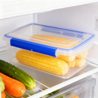 Conteneur de stockage alimentaire en plastique avec couvercle verrouillable, matériau PP, conteneur de préparation alimentaire pour restaurant, cuisine